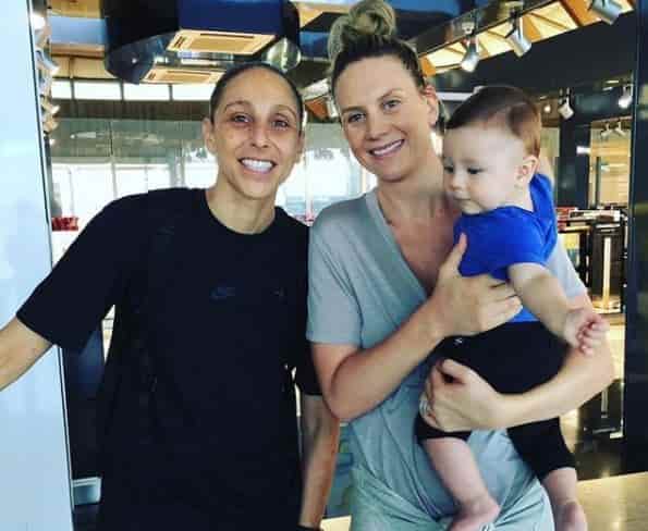 Diana Taurasi and Penny Taylor's son